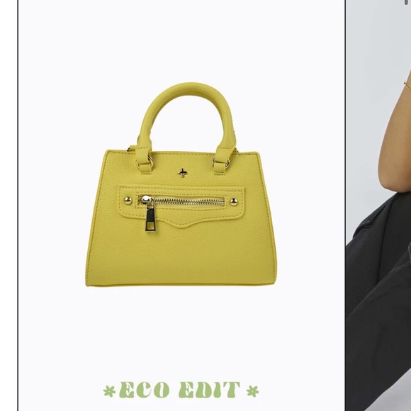 Nwt peta and Jain yellow top handle bag - Picture 3 of 5